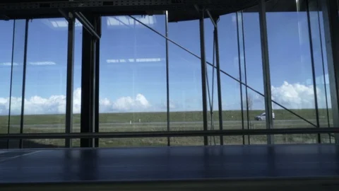 Parcels / shoes boxes are Moving on Belt Conveyor in a warehouse. Silhouette / Video stock 93667151