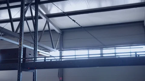 Parcels transporting on conveyor line 스톡 동영상 124259393