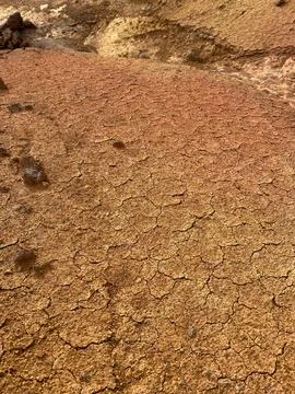 Parched Clay Soil Texture Stock Photos