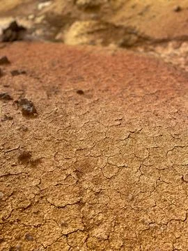 Parched Clay Soil Texture Stock Photos