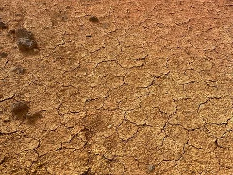 Parched Clay Soil Texture Stock Photos