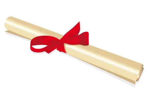 Parchment certificate Stock Illustration