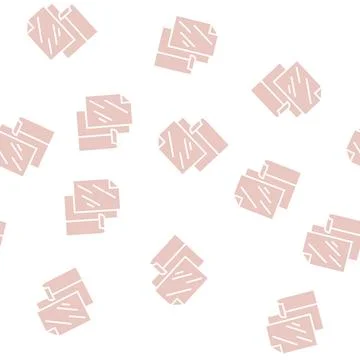 Parchment paper glyph seamless pattern 库存插图