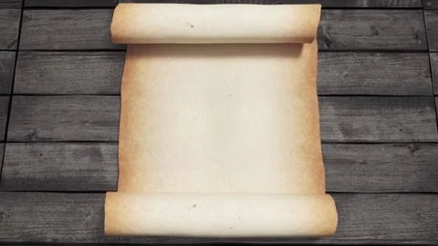 Parchment Scroll Opens 11 Stock Footage 234617049