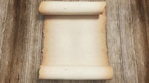 Parchment Scroll Opens 14 Stock Footage 234617144