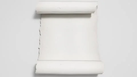 Parchment Scroll Opens 4 Stock Footage 234616668