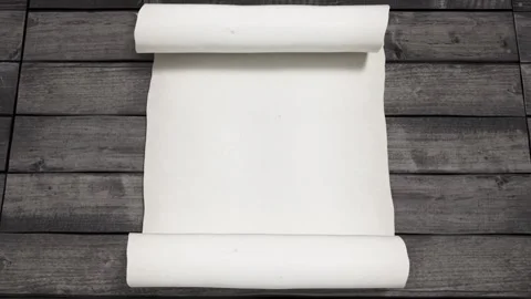 Parchment Scroll Opens 7 Stock Footage 234616837