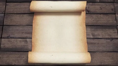 Parchment Scroll Opens 9 Stock Footage 234616841