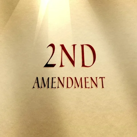 Parchment Text 2nd Amendment Typography Stock Footage 69377141