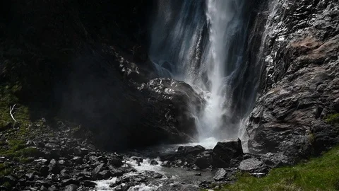 Parcines waterfall Stock Footage 109013631