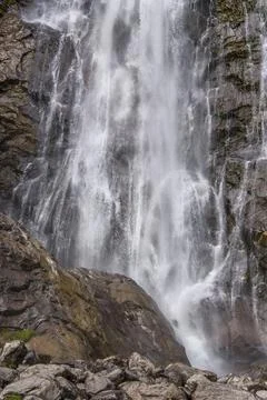 Parcines Waterfall 库存照片