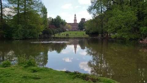 Parco Sempione WS Vídeo Stock 122245409