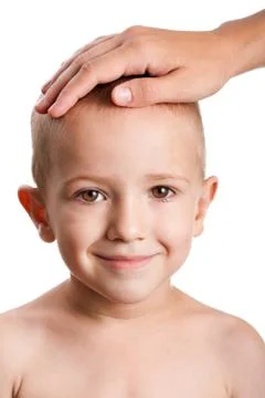 Parent stroking child Stock Photos