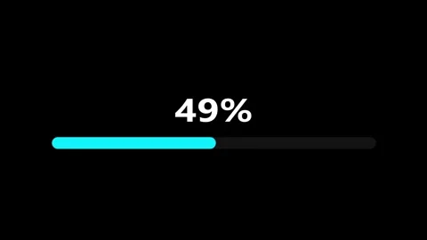 Parentage Timer, Loading progress bar, downloading bar animation Percentage.. Stock Footage 273723555