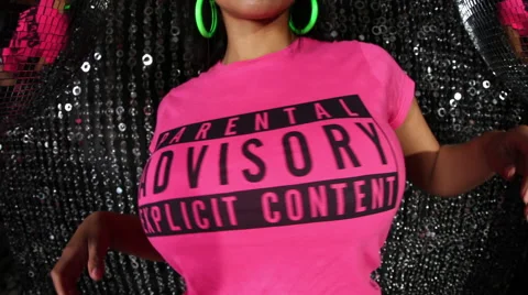 Parental advisory explicit content s woman Vidéo 45296359