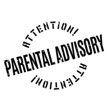 Parental Advisory rubber stamp Stock Illustration
