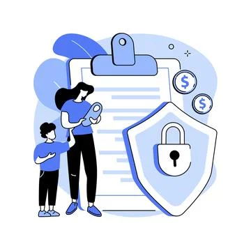 Parental allowance abstract concept vector illustration. Stock Illustration
