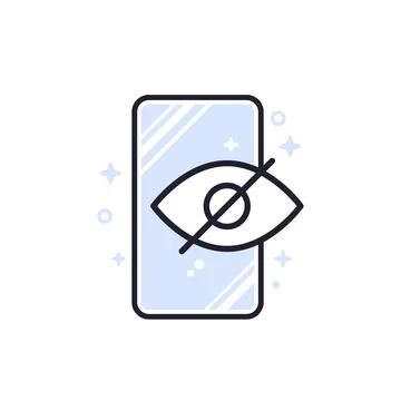 Parental control and mobile content access vector Stock Illustration