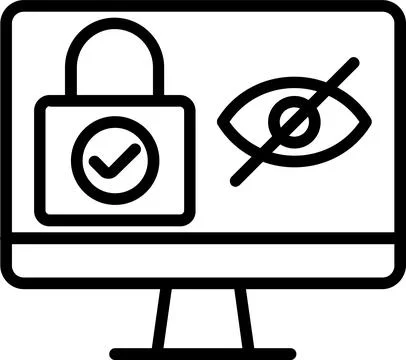Parental Control Line Icon Design Stock Illustration