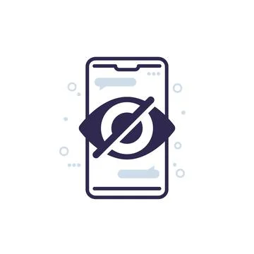Parental control, mobile content access icon Stock Illustration