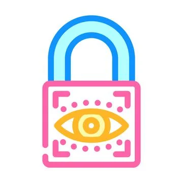 Parental control product label caution color icon vector illustration Illustrazione stock