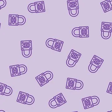 Parental control product label caution line vector seamless pattern Ilustración de archivo