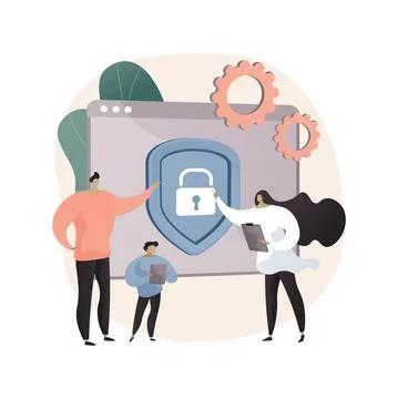 Parental control software abstract concept vector illustration. Stock-Illustration