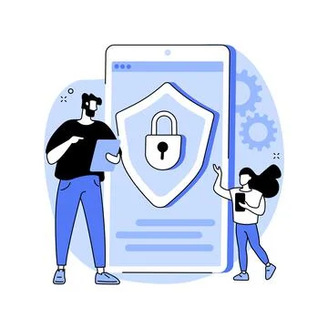 Parental control software abstract concept vector illustration. Stock Illustration