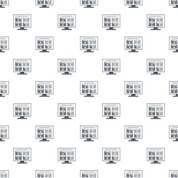Parental control software screen lock seamless pattern 스톡 일러스트