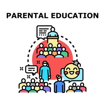 Parental education training program for responsible parents 스톡 일러스트