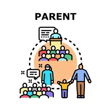 Parental responsibility and education vector concept Stock Illustration