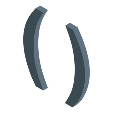 Parentheses brackets creating code block programming 스톡 일러스트