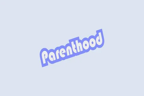 Parenthood typography t-shirt vector illustration Stock Illustration