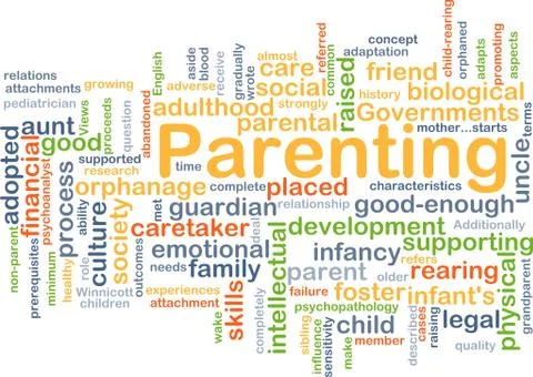 Parenting background concept Illustrazione stock