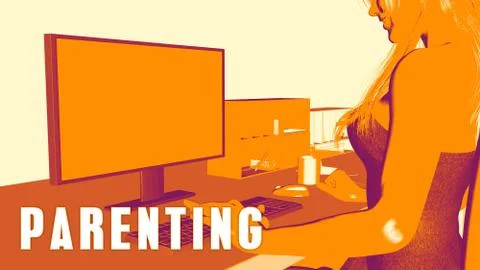 Parenting Concept Course Stock Illustration