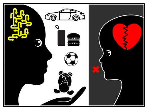 Parenting the hurt Child Illustrazione stock