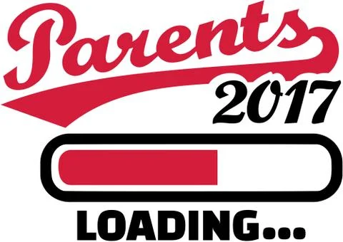 Parents 2017 is loading Stock Illustration