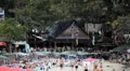 Parents and kids on the Beach, People Swimming, Tanning, Playing, Water HD Footage