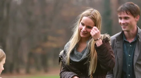 Parents playing with daughter in nature Stock Footage 59554513