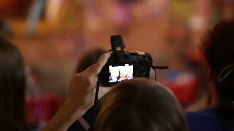 Parents remove children's performance on video Stock Footage 64044760