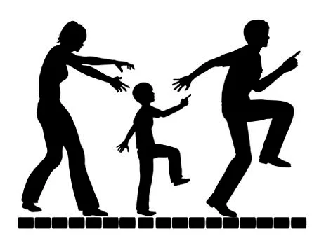 Parents as Role Models Illustrazione stock