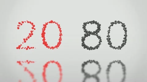 Pareto 20 80 Stock Footage 20504981