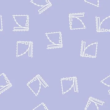 Pareto chart line seamless pattern Illustrazione stock