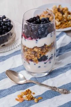 Parfait breakfast Stock Photos