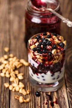 Parfait dessert Stock Photos