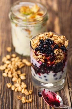 Parfait dessert Stock Photos