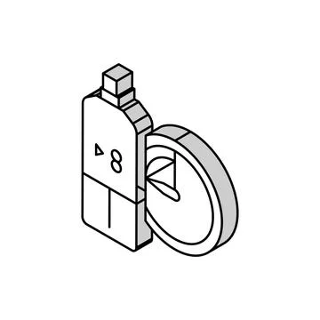 Parfum cosmetic isometric icon vector illustration Stock Illustration