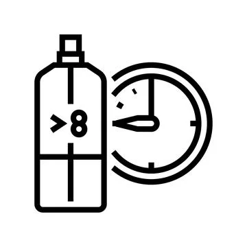 Parfum cosmetic line icon vector illustration Stock Illustration