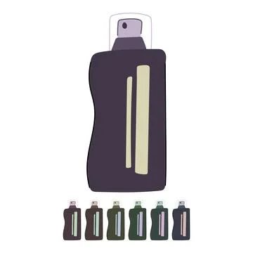 Parfum perfume for men vector cartoon graphic Ilustração Stock