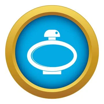 Parfume bottle icon blue vector isolated Stock Illustration